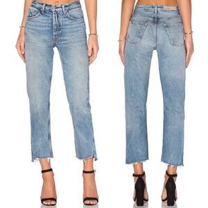 REVOLVE High Rise Straight Jean Helena Straight Cropped